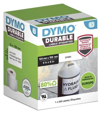 Immagine prodotto di Dymo 2112287 Etichette in plastica Dymo LW 104 x 159 mm 1x 200 pz.