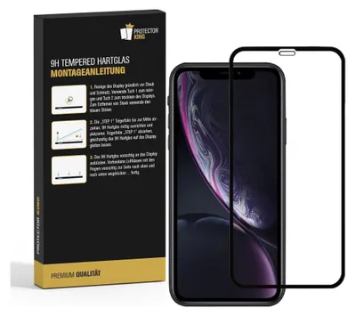Produktbild von 4x 9H Panzerglas für iPhone 11 Pro Max Displayschutz Schutzglas SW Schutzfolie Panzerfolie HD KLAR