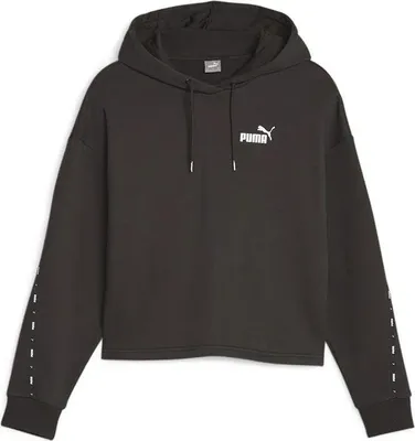 Produktbild von Puma Ess Tape Fl Kapuzenpullover Schwarz L Damen Schwarz L