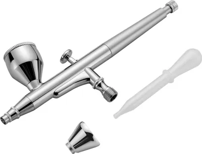 Zdjęcie produktu dla Pistolet do aerografu Wiltec X501, szczotka powietrzna z dyszą 0,3 mm i pojemnikiem na płyn 7 ml, 2 ml, precyzyjny pistolet do aerografu do paznokci, tatuażu, modelowania