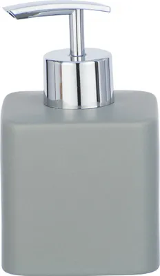 Produktbild von Seifenspender Hexa Grau Keramik