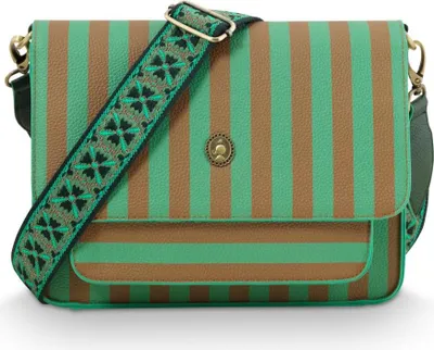 Produktbild von Pip Studio Schultertasche Cross Body Fenna Stripe Green (M)