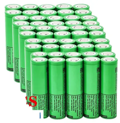 Productafbeelding van 18650 batterij, 3500 mAh capaciteit, oplaadbaar, MJ1-50 stuks