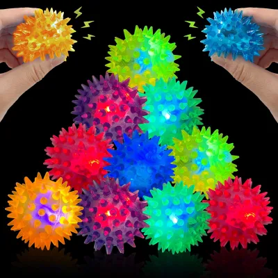 Productafbeelding van Feestcadeautje - Set van 12 - Verjaardag - Oplichtend - Egelbal - LED - LED-lichtspeelgoed - Cadeautjes