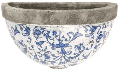Image de Esschert Design Aged Ceramic demi-bol mural ; AC04