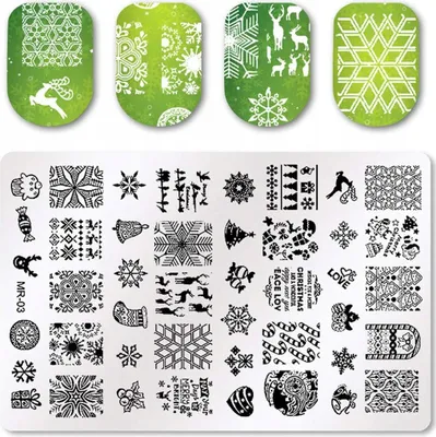 Produktbild von Große Nagelstempelplatte HOLIDAYS
