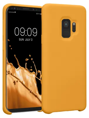 Produktbild von kwmobile Handyhülle für Samsung Galaxy S9 Hülle - Case Silikon - Kabelloses Laden - Schutzhülle Cover in Mango