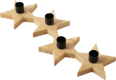 Produktbild von Sternförmiger Kerzenhalter, aus Kautschukholz