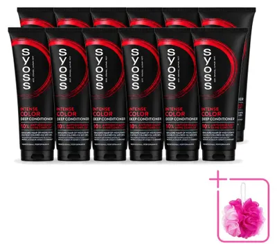 Zdjęcie produktu dla 12 sztuk odżywki intensywnie koloryzującej Syoss dla włosów farbowanych - 250 ml - zestaw ekonomiczny