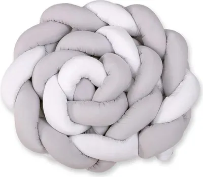 Produktbild von Korbbettchen, Nestchen, extra Luftzirkulation – 100 % Baumwolle, XXL, weißgrau