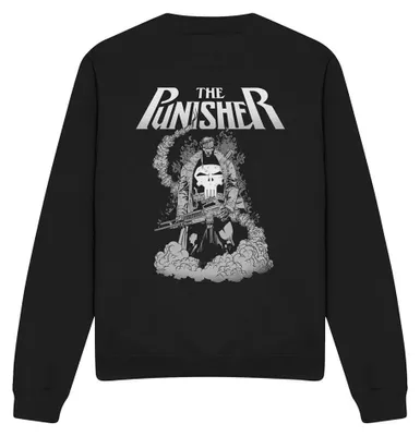 Immagine prodotto di Felpa "Ready To Fight" ispirata a The Punisher, unisex, per uomo/donna, modello TV39367 (taglia S), colore nero