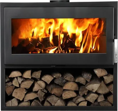 Image de Poêle à bois LARRY BÛCHER acier - horizontal - étanche - bûcher - 8,5kW