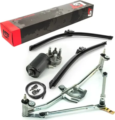 Produktbild von Wischermotor Front Scheibenwischer Wischblatt Gestänge für VW BORA GOLF ab 06/02