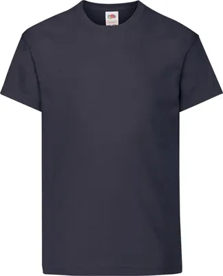 Immagine prodotto di Maglietta Fruit Of The Loom Original a maniche corte per bambini RW4728 (7-8 anni) (blu navy)
