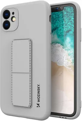 Produktbild von Wozinsky Kickstand Case Silikonhülle Mit Stand Iphone 12 Mini Grau