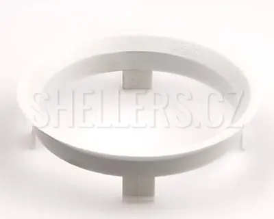 Obrázek produktu pro Vymezovací středící kroužek kol 60,1 / 56,6 (Z1358), plast, bílý, přesah kužele 6mm