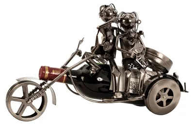 Produktbild von Flaschenhalter Paar auf Motorrad 37 cm Weinhalter