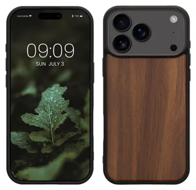 Produktbild von kwmobile Handyhülle für Apple iPhone 18 Pro Max / iPhone 17 Pro Max Hülle Holz - Case mit TPU Bumper - Stoßfestes Hardcase - Schutzhülle Cover in