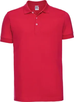Produktbild von Russell Herren Stretch Polo-Shirt, Kurzarm BC3257 (2XL) (Rot)