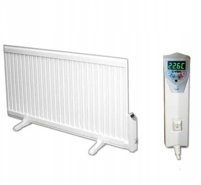 Obrázek produktu pro Deskový radiátor s olejovou náplní Elektrický ohřívač Přenosný volně stojící termostat LCD 500W