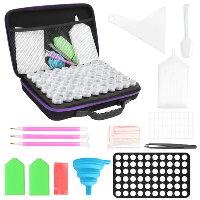 Produktbild von Zubehörbox für Diamantmalerei mit 60 Fächern