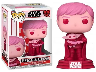 Obrázek produktu pro Funko POP! Star Wars Valentines - Luke Skywalker s Grogu #494