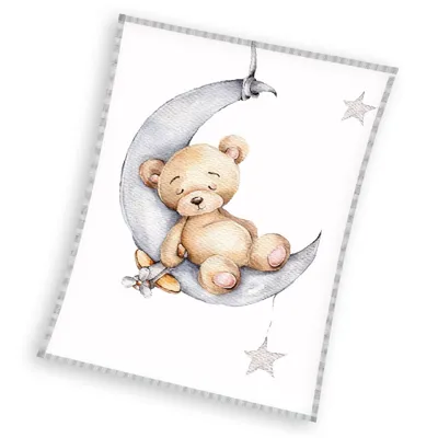 Produktbild von Fleece-Babydecke 110x140 Teddybär