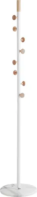 Produktbild von Garderobenständer >37312< in natur, weiß - 178x35 (HxD)