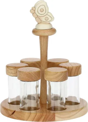 Imagen del producto de - Soporte para especias con 6 compartimentos "Elegance"