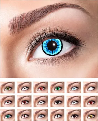 Produktbild von Eyecatcher Motivlinsen - farbige 3-Monat Kontaktlinsen Variante: 85021275
