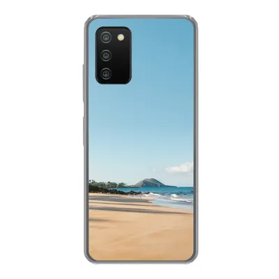 Produktbild von MuchoWow® Handyhülle Schutzhülle Hülle für Samsung Galaxy A03s Strand - Sommer - Palmen Silikon Softcase Handy Hülle - Schutz