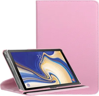 Produktbild von Tablet Tasche für Samsung Galaxy Tab S4 10.5 Leder Schutzhülle 360° Case Cover Pink