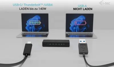 Image de I-TEC i-tec Universal 6x 4K/60Hz Display Docking Station + Power Delivery 140W