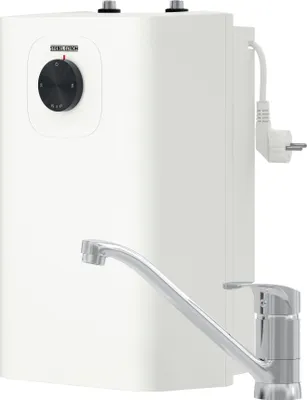 Produktbild von STIEBEL ELTRON Kleinspeicher SNU 5 Plus mit Küchenarmatur MAE-K, sehr kompakt, antitropf-, thermostop-Funktion, Untertischboiler 5 Liter Niederdruck