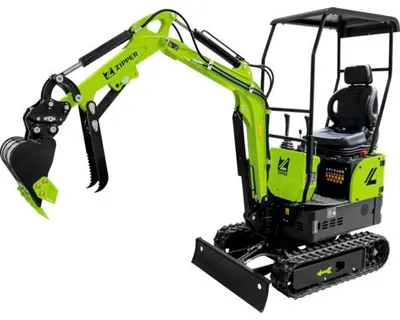 Produktbild von Minibagger Zipper ZI-MBG8500DS5, 7,8 kW Diesel, inkl. Schnellwechsler, Löffel, Schaufel 400 mm und 200 mm, 7,2 kN Reißkr
