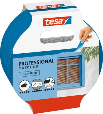 Productafbeelding van tesa ecoLogo Verfroller-maskeerlint, precisie, voor buitengebruik, papier
