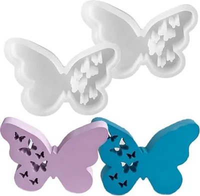Immagine prodotto di Forme in silicone per gesso ed resina epossidica - Set da 2 per lavori di artigianato e progetti fai-da-te