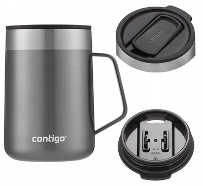 Produktbild von ContiGo! Streeterville Thermobecher 420ml mit Henkel Grau