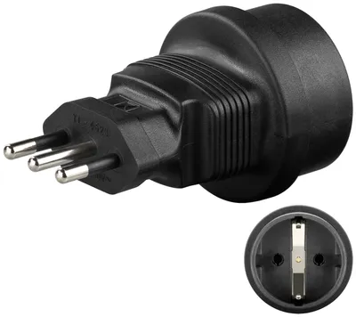 Produktbild von Goobay 95305, Typ F, Typ L (IT), Gerade, Gerade, 250 V, 10 A