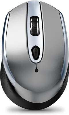 Image de souris sans fil silencieuse 2,4Ghz avec récepteur USB 800-1600DPI Optical Tracking, 6 boutons, avec interrupteur ON/OFF pour ordinateur portable PC portable