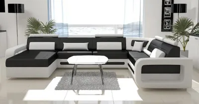 Produktbild von Wohnlandschaft Ecksofa U Form Couch Polster Design