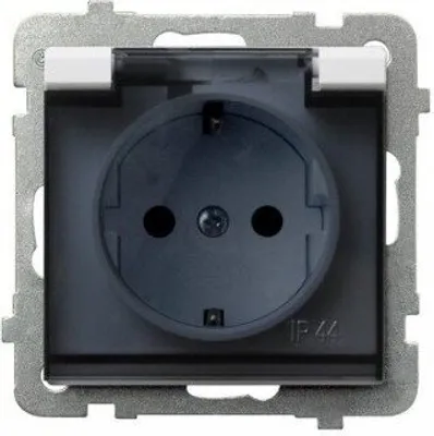 Zdjęcie produktu dla Ospel GPH-1RS/m/00/d, Biały, IP44, 16 A, 71 mm, 42 mm, 71 mm