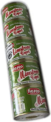 Immagine prodotto di Hesco Minestrone Capri zuppa di verdure zuppa colorata e sostanziosa 5 lattine 1060ml