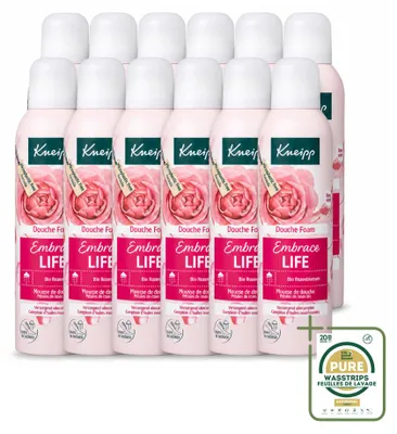 Image de 12 flacons de gel douche Kneipp Embrace Life, 200 ml chacun, pack économique