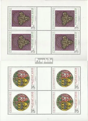 Produktbild von Briefmarken Tschechoslowakei 1975 Mi 2291Klb-2292Klb Kleinbögen (kompl.Ausg.) postfrisch Prager Burg