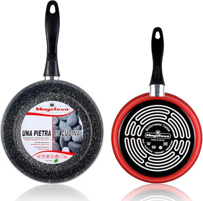 Zdjęcie produktu dla Zestaw 2 patelni 20-24cm, indukcja, powłoka nieprzywierająca bez STONE