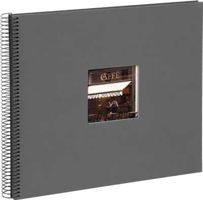 Produktbild von Goldbuch Spiralalbum Bella Vista grau 34x30 cm 40 schwarze Seiten
