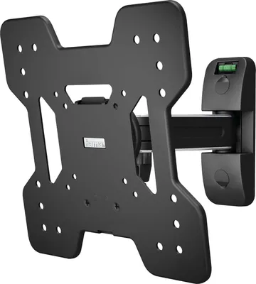 Produktbild von Hama 118052, 75 x 75 mm, 200 x 200 mm, -15 - 15°, 6°, Aluminium, Kunststoff, Chrom, Schwarz