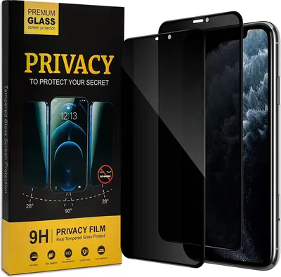 Immagine prodotto di Pellicola protettiva della privacy per iPhone 11 Pro vetro schermo privacy anti-spia pellicola di vetro 2 pezzi