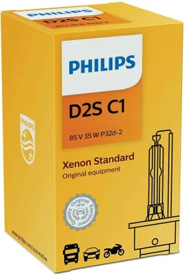 Zdjęcie produktu dla Philips D2S 35W P32d-2 Xenon Standard 4300K, 3200lm, 1ks, 85122C1